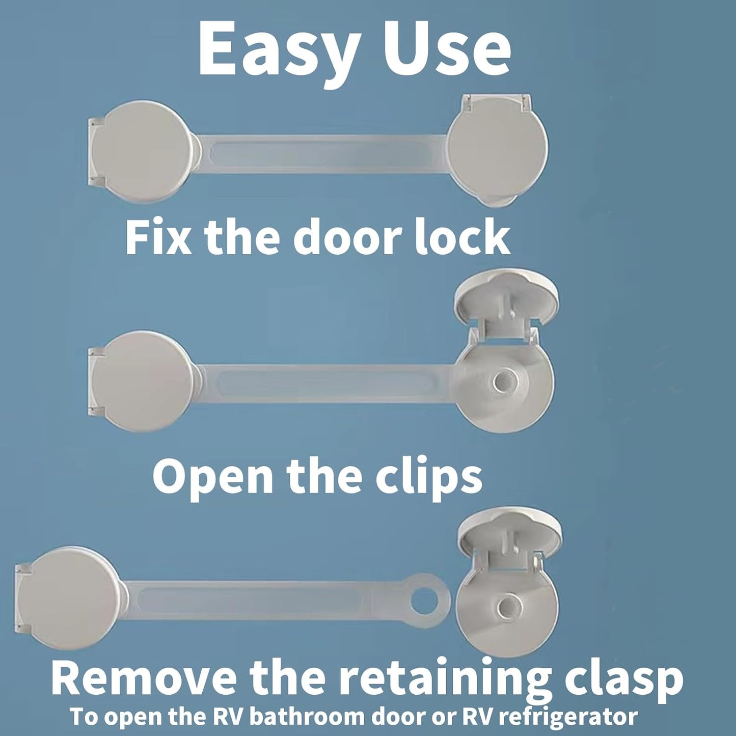 RV Refrigerator Door Latch (4 Pack)