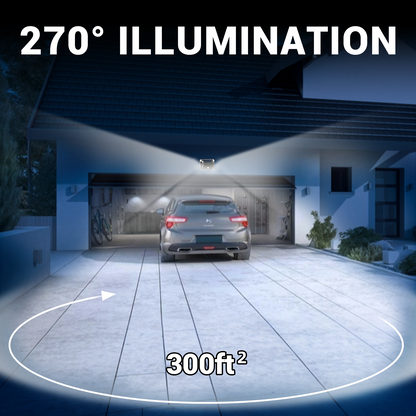 Magnetic Solar Lights Outdoor, 90 LED 270° Wide Angle Motion Sensor Solar Magnetic Lights, IP65 Waterproof Outdoor Magnet Solar Light for Yard Garden Patio Camper, RV