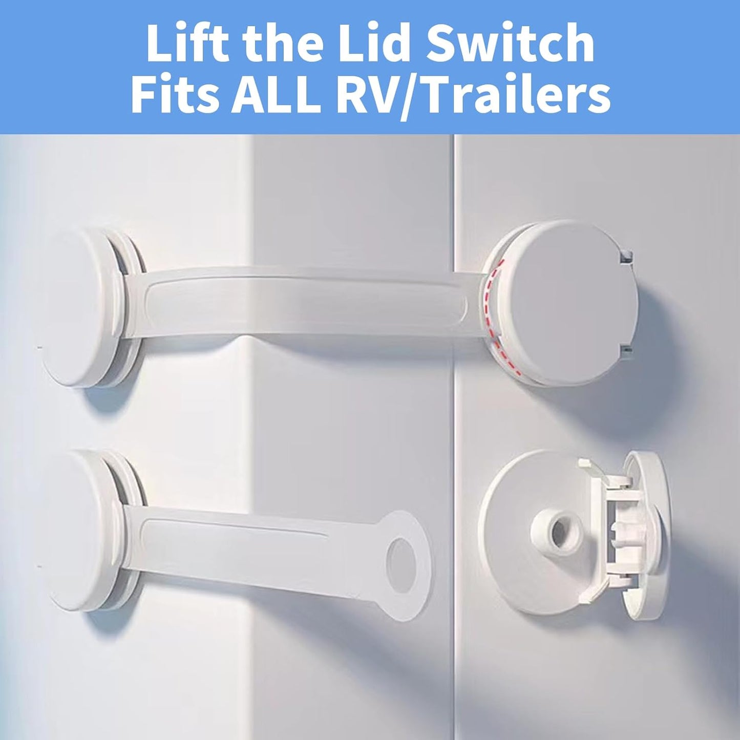 RV Refrigerator Door Latch (4 Pack）